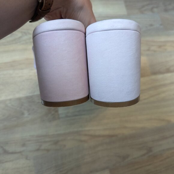 Poppy Barley Leather Mules | Pale Lilac Block Heel | Luxe Comfort - Picture 6 of 11